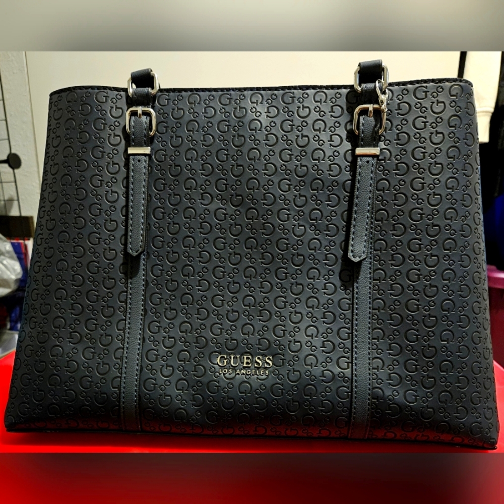 Navy blue Guess tote bag